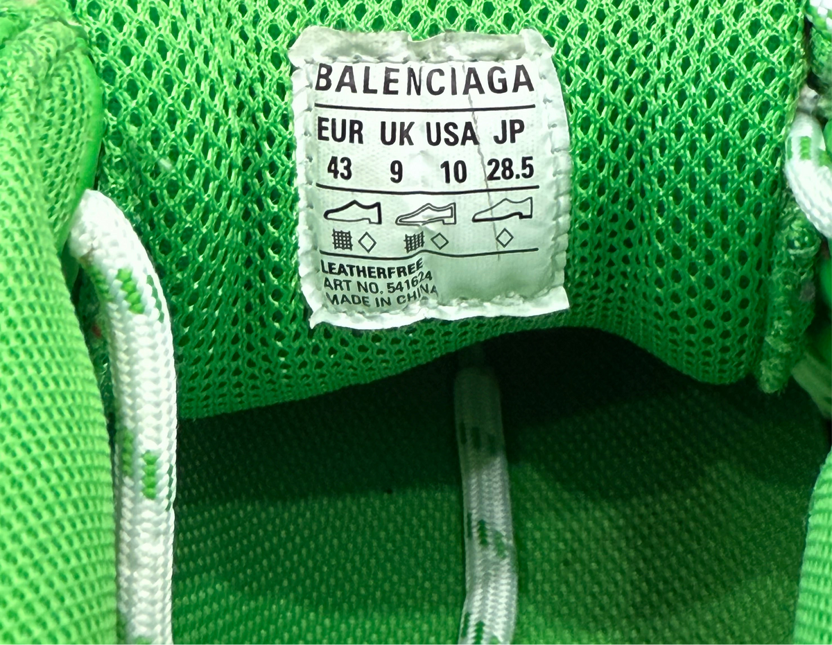 Balenciaga Triple S Neon Green Size 43 UK / US 10