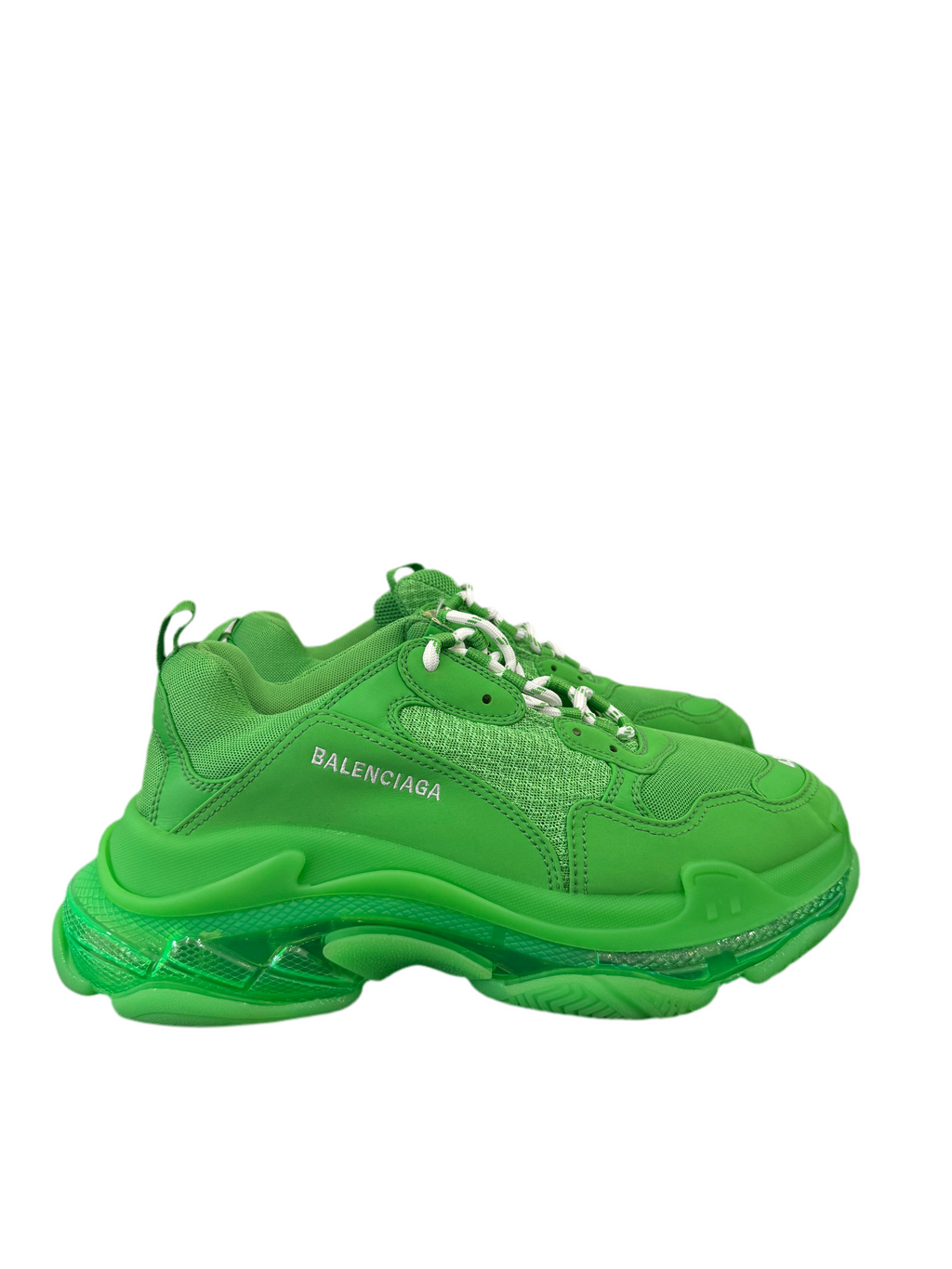 Balenciaga Triple S Neon Green Size 43 UK / US 10