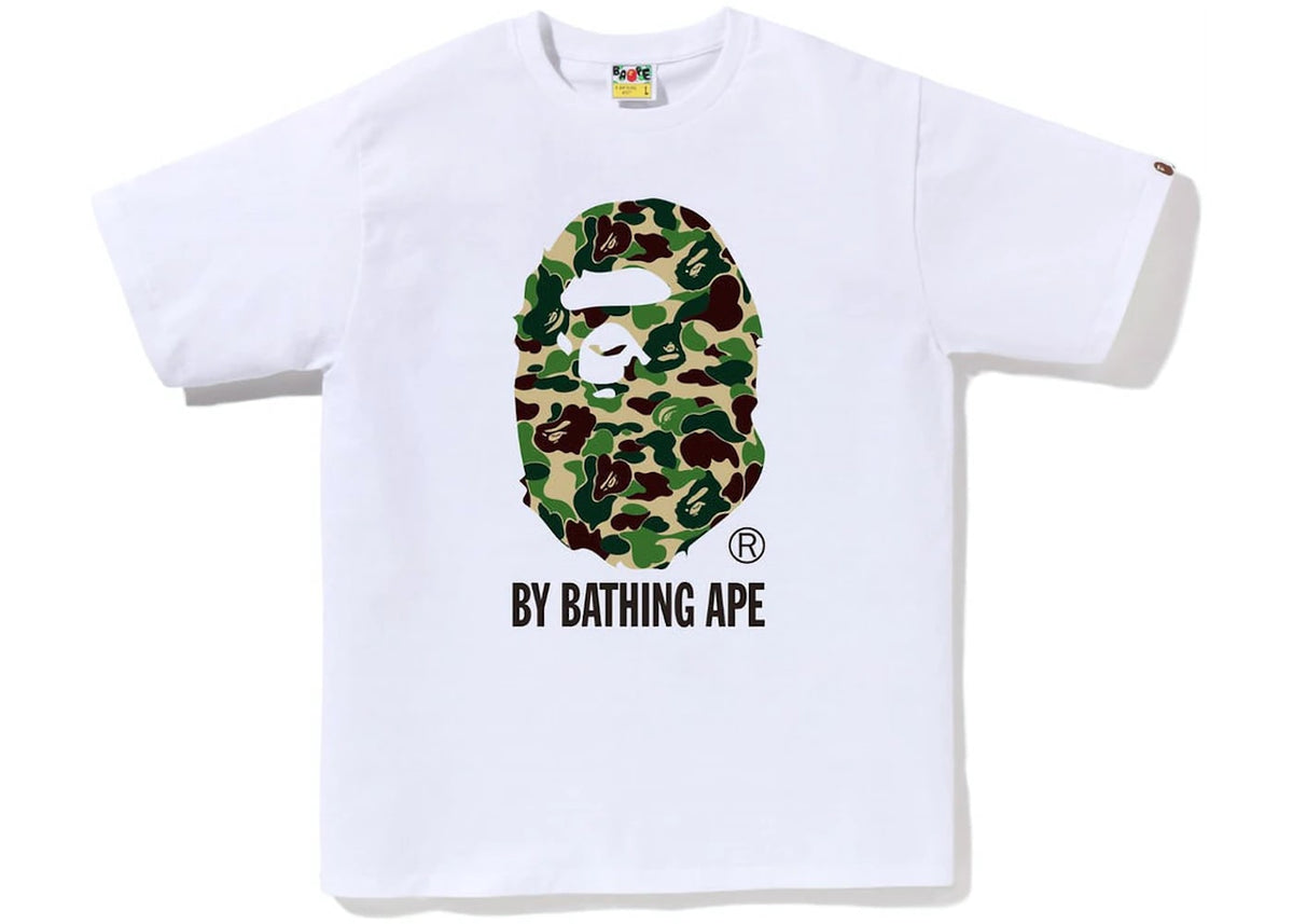 BAPE ABC Camo By Bathing Ape Tee White/Green Camo
